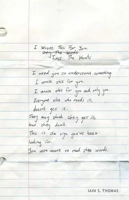 Napísal som to pre teba: Len slová - I Wrote This for You: Just the Words