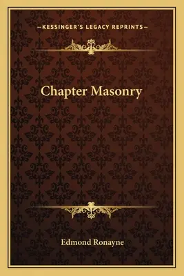 Kapitoly o slobodomurárstve - Chapter Masonry