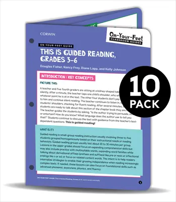 BUNDLE: Fisher: Príručka na nohách: To je riadené čítanie, 3. - 5. ročník: 10 balení - BUNDLE: Fisher: On-Your-Feet Guide: This is Guided Reading, Grades 3-5: 10 Pack