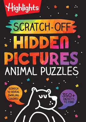 Stierané skryté obrázky Zvieracie hádanky - Scratch-Off Hidden Pictures Animal Puzzles