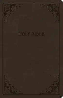 CSB Thinline Bible, Brown Leathertouch, Value Edition