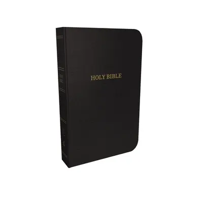 KJV, Referenčná Biblia v tenkom riadku, lepená koža, čierna, indexovaná, edícia s červeným písmom - KJV, Thinline Reference Bible, Bonded Leather, Black, Indexed, Red Letter Edition