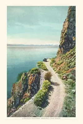 Vintage pohľadnica Lincoln Highway, jazero Tahoe - The Vintage Post Card Lincoln Highway, Lake Tahoe