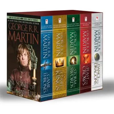 Hra o tróny Georgea R. R. Martina - box set 5 kníh (séria Pieseň ľadu a ohňa): A Game of Thrones, Clash of Kings, Storm of Swords, a Feas - George R. R. Martin's a Game of Thrones 5-Book Boxed Set (Song of Ice and Fire Series): A Game of Thrones, a Clash of Kings, a Storm of Swords, a Feas