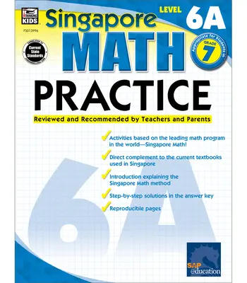 Matematické cvičenia, 7. ročník: Hodnotené a odporúčané učiteľmi a rodičmi - Math Practice, Grade 7: Reviewed and Recommended by Teachers and Parents