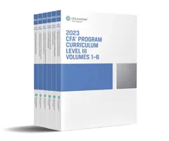 2023 Učebné osnovy programu Cfa III. stupňa Box Set - 2023 Cfa Program Curriculum Level III Box Set