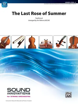 Posledná ruža leta: Ružová rosa: partitúra a diely pre dirigenta - The Last Rose of Summer: Conductor Score & Parts