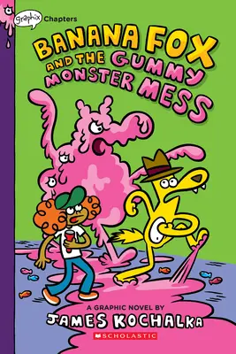 Banánová líška a gumový neporiadok: Banánová líška: Kniha z grafických listov (Banánová líška #3) - Banana Fox and the Gummy Monster Mess: A Graphix Chapters Book (Banana Fox #3)