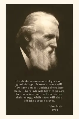 Vintage Journal Fotografia Johna Muira s citátom - The Vintage Journal John Muir Photo with Quote