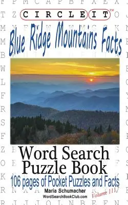 Zakrúžkujte, Blue Ridge Mountains Fakty, Hľadanie slov, Puzzle Book - Circle It, Blue Ridge Mountains Facts, Word Search, Puzzle Book