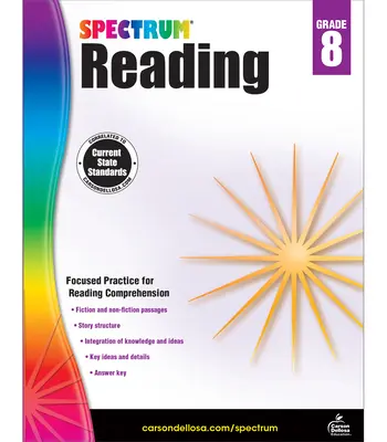 Pracovný zošit Spektrum čítania, 8. ročník - Spectrum Reading Workbook, Grade 8