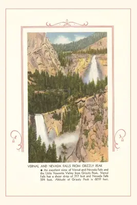 The Vintage Journal Vernalské a Nevadské vodopády, Yosemity - The Vintage Journal Vernal and Nevada Falls, Yosemite