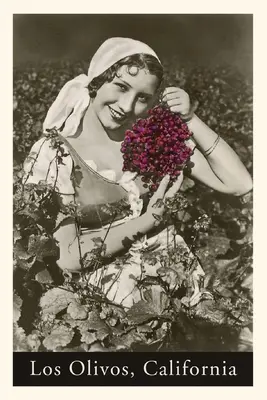 Vintage Journal Los Olivos, dáma s hroznom - The Vintage Journal Los Olivos, Lady with Grapes