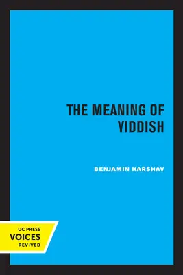 Význam jazyka jidiš - The Meaning of Yiddish
