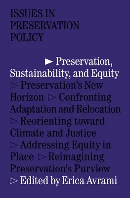 Zachovanie, udržateľnosť a spravodlivosť - Preservation, Sustainability, and Equity