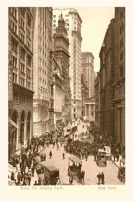 Vintage Journal Vintage pohľad na Broad Street, New York - Vintage Journal Vintage View of Broad Street, New York City