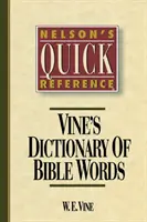 Nelson's Quick Reference Vine's Dictionary of Bible Words (Nelsonov rýchly slovník biblických slov): Nelson's Quick Reference Series - Nelson's Quick Reference Vine's Dictionary of Bible Words: Nelson's Quick Reference Series
