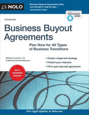 Dohody o odkúpení podniku: Plánujte teraz všetky typy podnikových transformácií - Business Buyout Agreements: Plan Now for All Types of Business Transitions