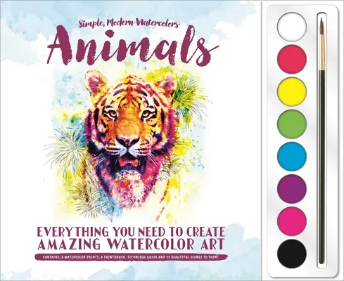 Zvieratká: Akvarelová sada farieb - Animals: Watercolor Paint Set