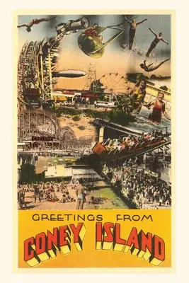 Vintage Journal Pozdravy z Coney Island, New York - Vintage Journal Greetings from Coney Island, New York City