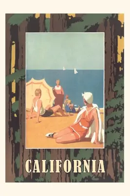 Vintage Journal Cestovný plagát Kalifornia - Vintage Journal California Travel Poster