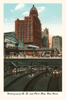 Vintage Journal Podzemná železnica a Park Row, New York City - Vintage Journal Underground Railway and Park Row, New York City