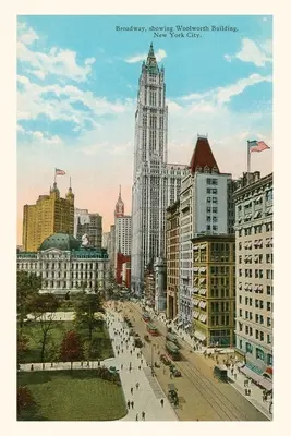 Vintage Journal Budova Woolworth, Broadway, New York - Vintage Journal Woolworth Building, Broadway, New York City