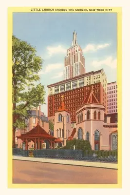 Vintage Journal Kostolík za rohom, New York - Vintage Journal Little Church around the Corner, New York City