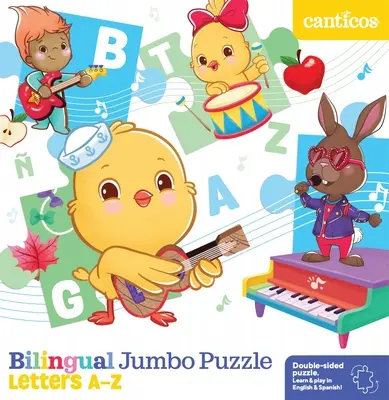 Dvojjazyčné Jumbo puzzle: Písmená od A do Z - Bilingual Jumbo Puzzle: Letters A-Z