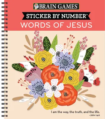 Mozgové hry - Nálepka podľa čísla: (28 obrázkov na nalepenie) - Brain Games - Sticker by Number: Words of Jesus (28 Images to Sticker)