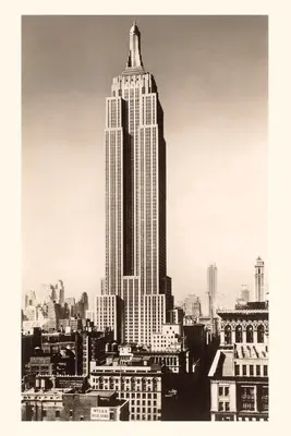 Vintage Journal Fotografia Empire State Building, New York - Vintage Journal Photograph of Empire State Building, New York City