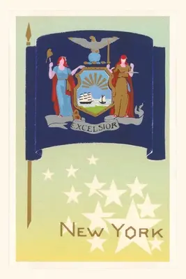 Vintage Journal Vlajka štátu New York - Vintage Journal New York State Flag