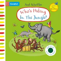 Kto sa skrýva v džungli? - Kniha s plstenými klapkami - Who's Hiding In The Jungle? - A Felt Flaps Book