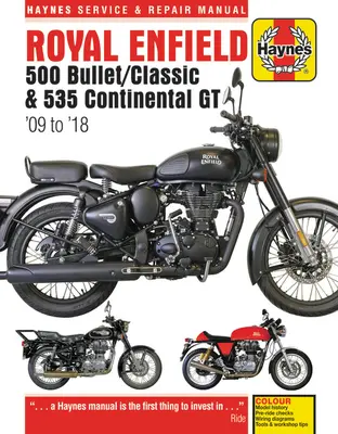 Royal Enfield 500 Bullet / Classic & 535 Continental GT Haynes Service & Repair Manual: '09 až '18 - Royal Enfield 500 Bullet / Classic & 535 Continental GT Haynes Service & Repair Manual: '09 to '18