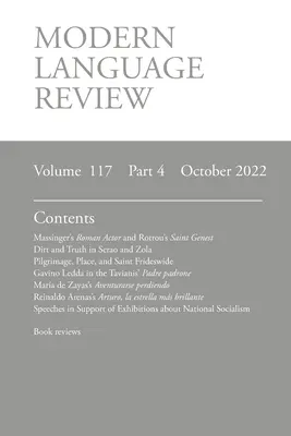 Modern Language Review (117: 4) október 2022 - Modern Language Review (117: 4) October 2022