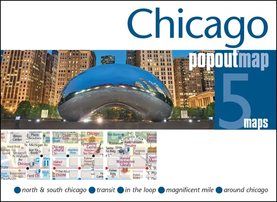 Mapa Chicaga na vyskakovanie - Chicago Popout Map