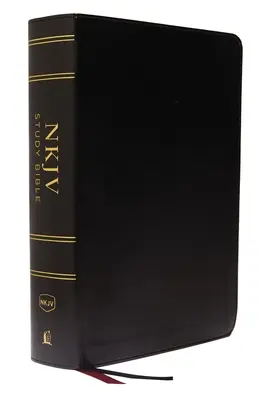 NKJV Study Bible, Imitation Leather, Black, Full-Color, Red Letter Edition, Indexed, Comfort Print: Biblia na štúdium, imitácia kože, čierna, plnofarebná, indexovaná, pohodlná tlač: Kompletný zdroj na štúdium Božieho slova - NKJV Study Bible, Imitation Leather, Black, Full-Color, Red Letter Edition, Indexed, Comfort Print: The Complete Resource for Studying God's Word