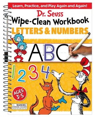 Pracovný zošit Dr. Seuss Wipe-Clean: Písmená a číslice: Písmenká: Pracovný zošit s aktivitami pre deti od 3 do 5 rokov - Dr. Seuss Wipe-Clean Workbook: Letters and Numbers: Activity Workbook for Ages 3-5