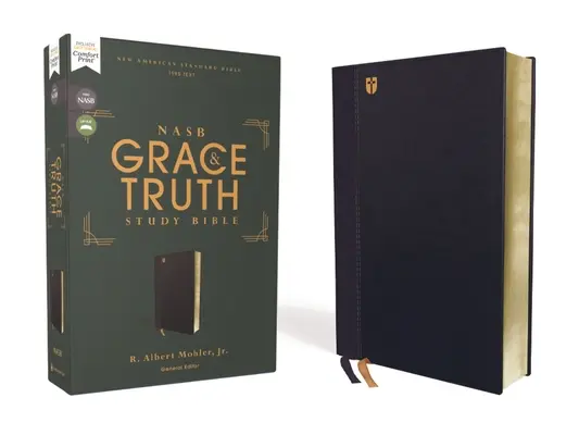 Nasb, The Grace and Truth Study Bible, Leathersoft, Navy, Red Letter, 1995 Text, Comfort Print - Nasb, the Grace and Truth Study Bible, Leathersoft, Navy, Red Letter, 1995 Text, Comfort Print
