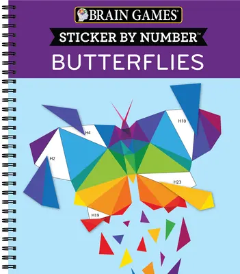 Hry na mozog - Nálepka podľa čísla: Motýle - Brain Games - Sticker by Number: Butterflies