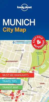 Lonely Planet Mníchov Mapa mesta 1 - Lonely Planet Munich City Map 1