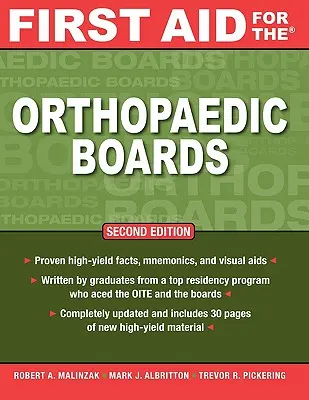 Prvá pomoc pre ortopedické rady, druhé vydanie - First Aid for the Orthopaedic Boards, Second Edition