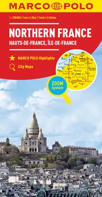 Severné Francúzsko Marco Polo Mapa - Ile de France, Haute-Normandie, Picardie - Northern France Marco Polo Map - Ile de France, Haute-Normandie, Picardie