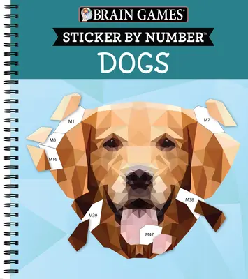 Hry na mozog - Nálepky podľa čísel: Psy (28 obrázkov na nalepenie) - Brain Games - Sticker by Number: Dogs (28 Images to Sticker)