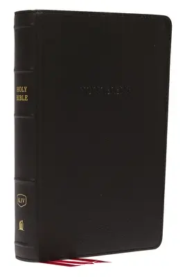 KJV, referenčná Biblia, osobná veľkosť, originálna koža, čierna farba, vydanie s červenými písmenami - KJV, Reference Bible, Personal Size Giant Print, Genuine Leather, Black, Red Letter Edition