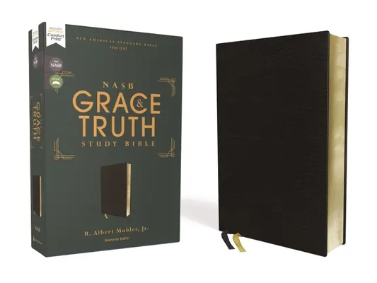 Nasb, The Grace and Truth Study Bible, European Bonded Leather, Black, Red Letter, 1995 Text, Comfort Print - Nasb, the Grace and Truth Study Bible, European Bonded Leather, Black, Red Letter, 1995 Text, Comfort Print