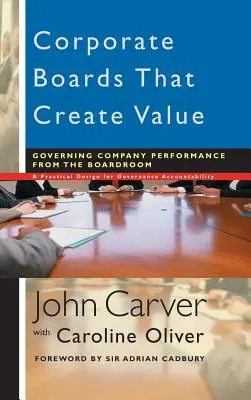 Správne rady podnikov, ktoré vytvárajú hodnoty: Riadenie výkonnosti spoločnosti z prostredia predstavenstva - Corporate Boards That Create Value: Governing Company Performance from the Boardroom