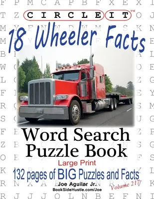 Zakrúžkujte, 18 Wheeler Facts, Word Search, Puzzle Book - Circle It, 18 Wheeler Facts, Word Search, Puzzle Book