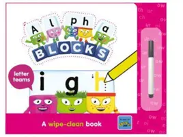Alphablocks Písmenkové tímy: Stieracia kniha - Alphablocks Letter Teams: A Wipe-Clean Book
