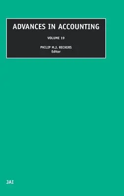 Pokroky v účtovníctve: 19. zväzok - Advances in Accounting: Volume 19